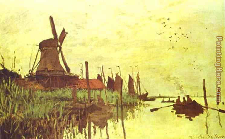 Claude Monet Mill near Zaandam